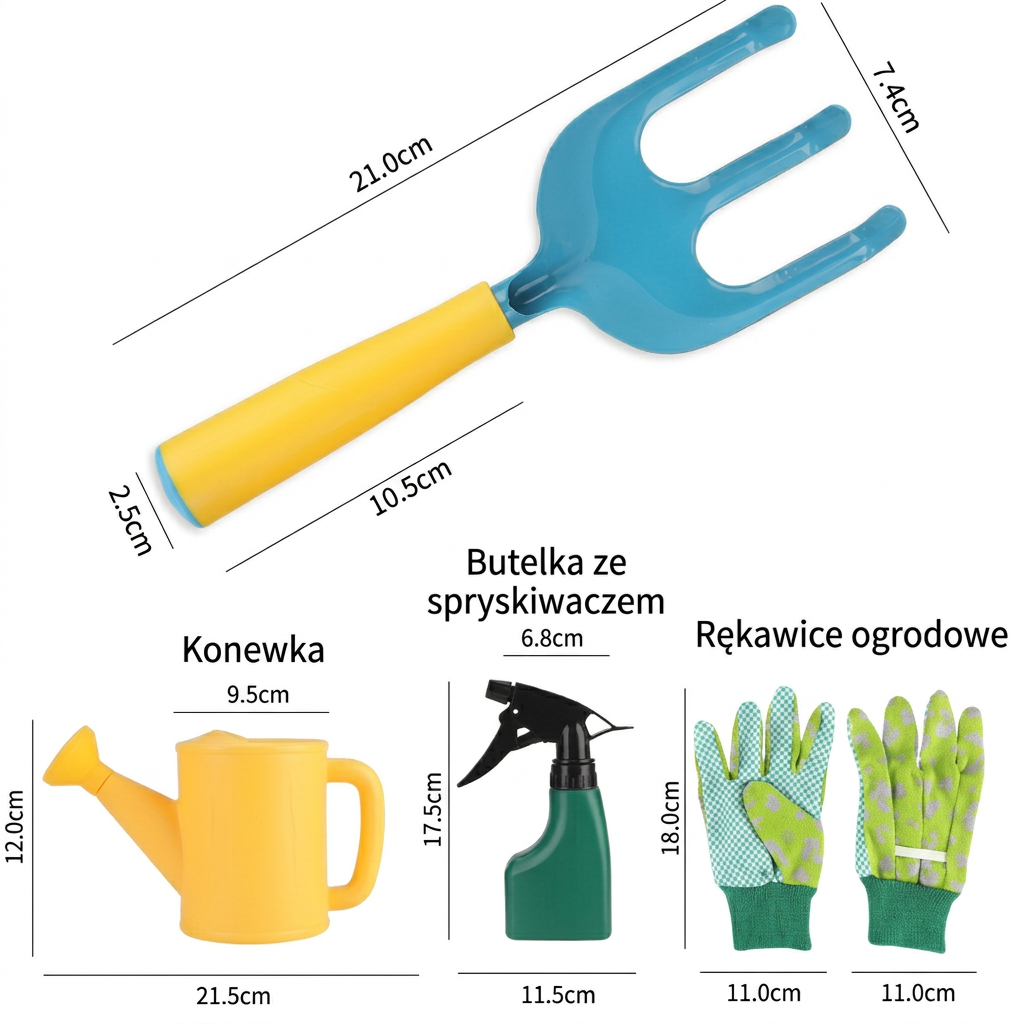 Bezpieczny Zestaw Narzędzi Ogrodniczych dla Dzieci
