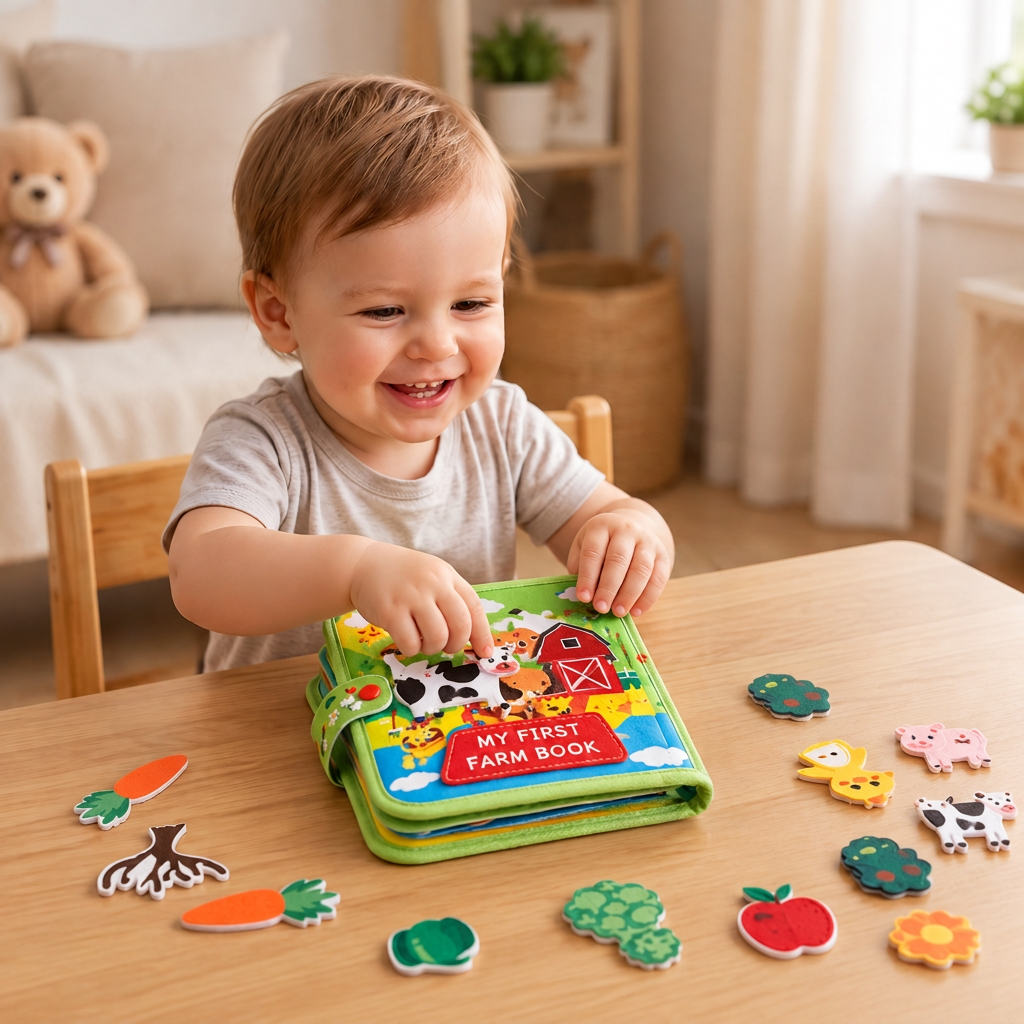 Edukacyjna Książeczka Montessori z Opowieściami o Farmie