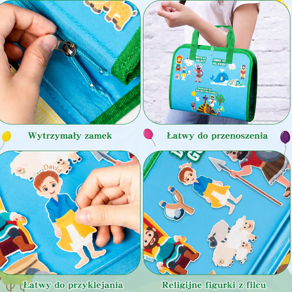 Montessori Filcowa Książeczka z Opowieściami Biblijnymi