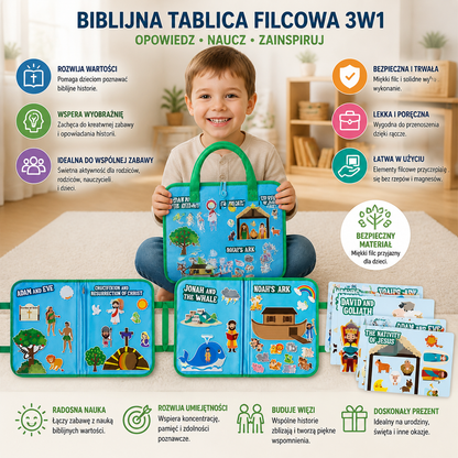 Montessori Filcowa Książeczka z Opowieściami Biblijnymi