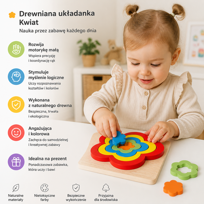 Leśna Układanka z Wieżyczką – Wyzwanie Wspierające Rozwój Małych Umysłów