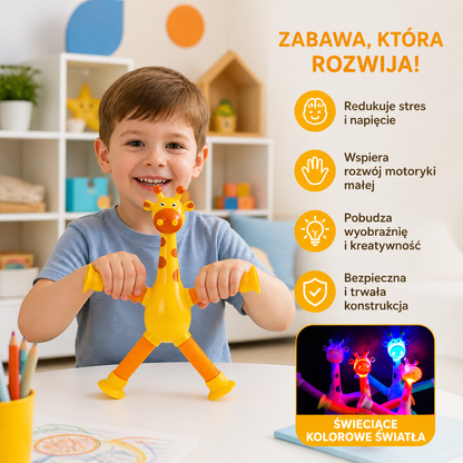 Żyrafa z Przyssawką – Interaktywna Zabawka dla Dzieci