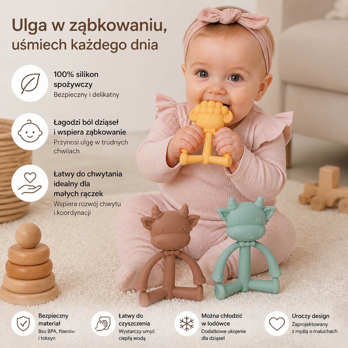 Zabawka na Ząbkowanie dla Niemowląt