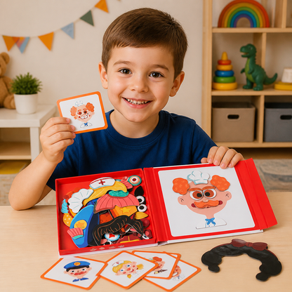 Edukacyjna Układanka Emocji i Mimiki dla Dzieci