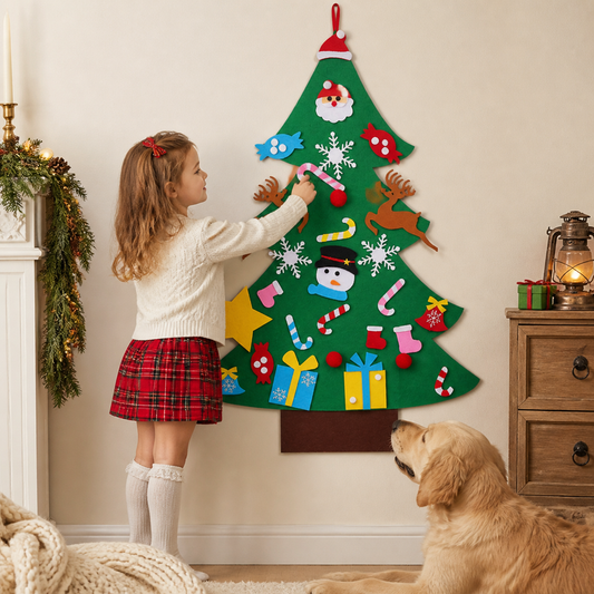 FeltTree – Świąteczna Choinka DIY dla Dzieci