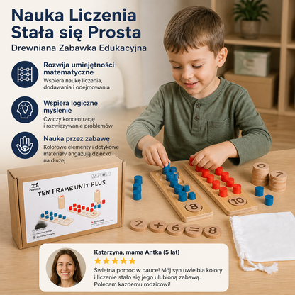 Nauka Liczenia Stała się Prosta – Drewniana Zabawka Edukacyjna