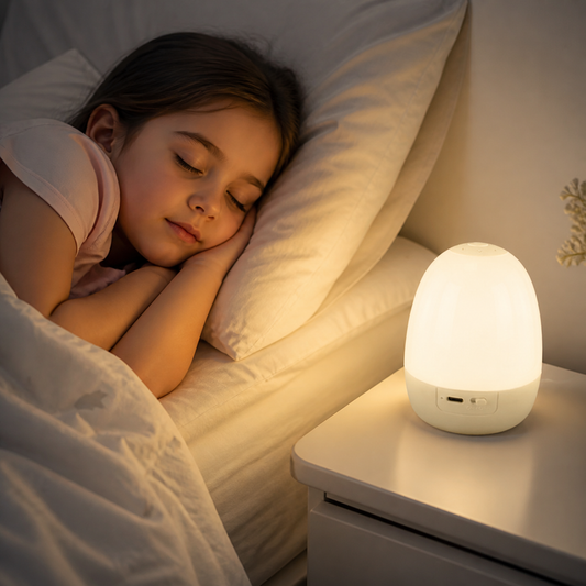 Silikonowa lampka nocna w kształcie jajka – sterowanie dotykowe