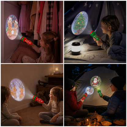 Magiczna latarka z projektorem nocnym