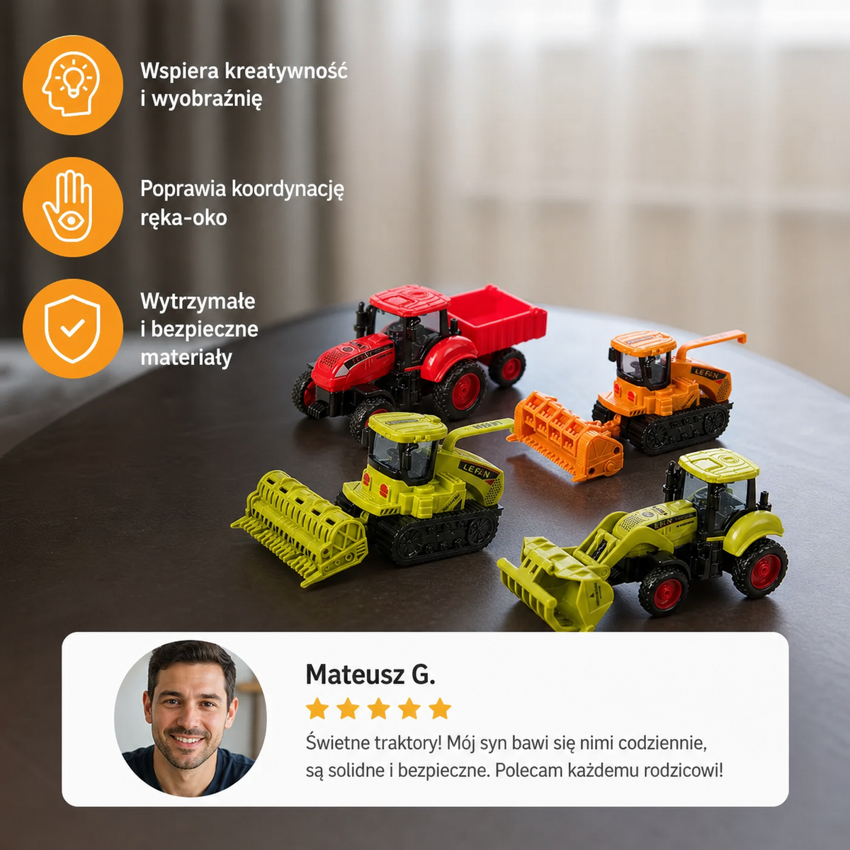 Traktor-zabawka „Farma pełna przygód”