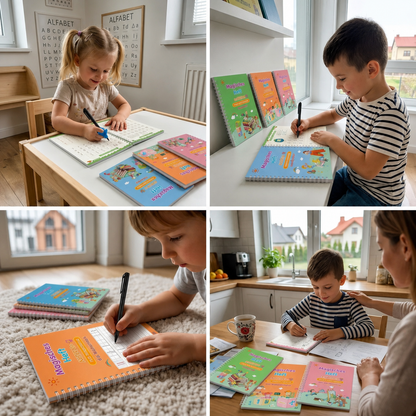Magiczne zeszyty do ćwiczeń – zestaw 4 zeszytów