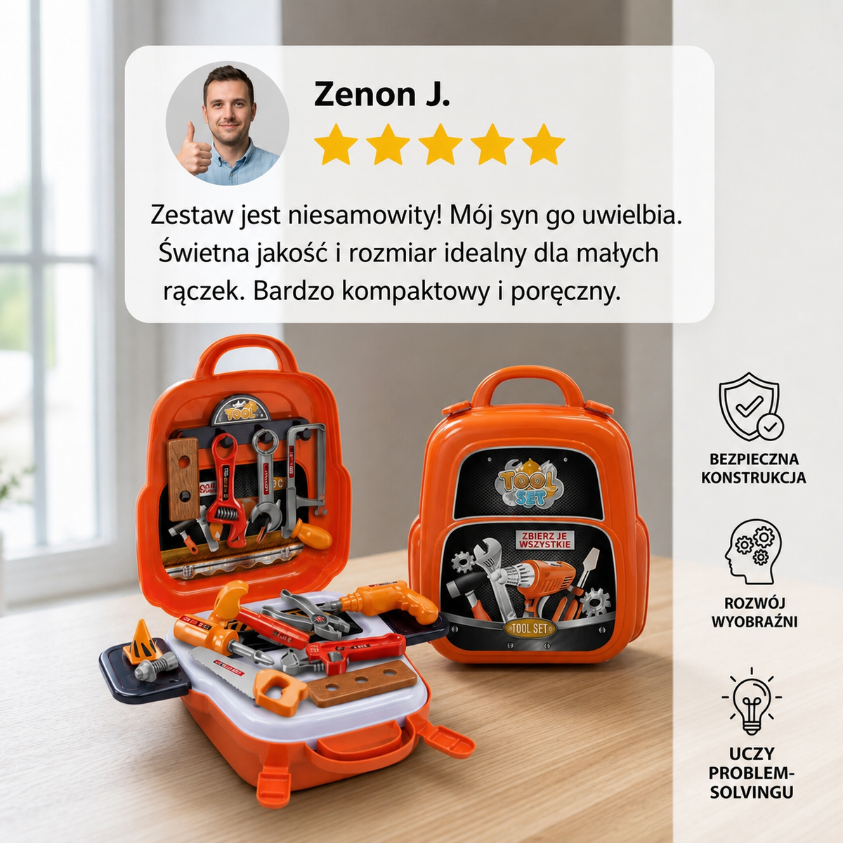 Plecak małego majsterkowicza