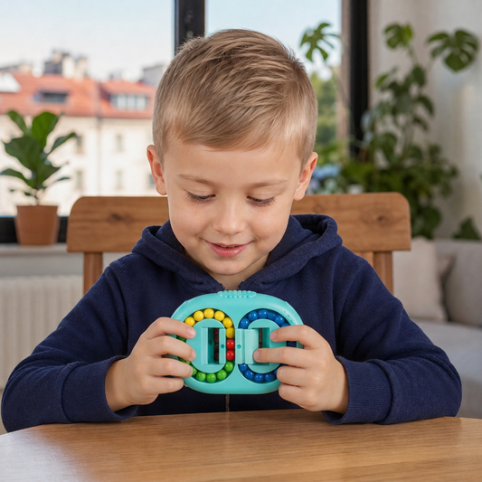 Dwustronna logiczna gra z kolorowymi kulkami