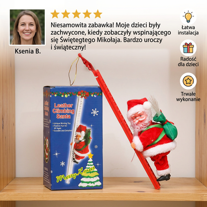 Skórzany wspinający się Święty Mikołaj