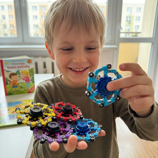 Robotyczna wirująca zabawka dla dzieci