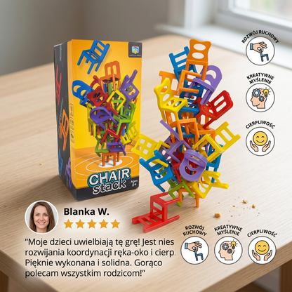 Montessori – gra w układanie krzesełek