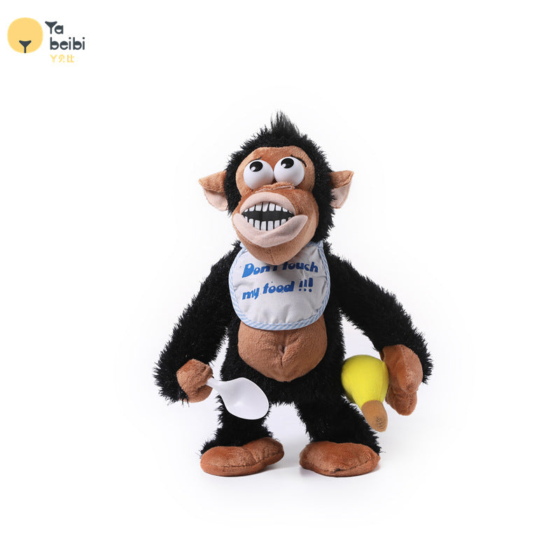 Tańcząca pluszowa małpka z bananem
