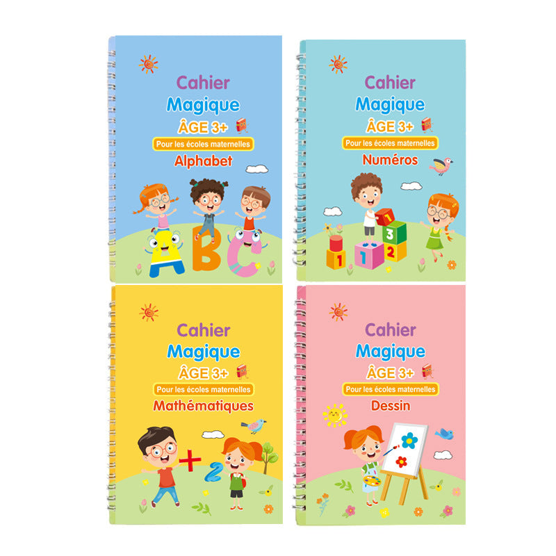 Magiczne zeszyty do ćwiczeń – zestaw 4 zeszytów