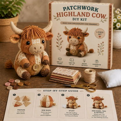 Zestaw do samodzielnego szycia zwierzątek – ręcznie robione ozdoby z tkaniny