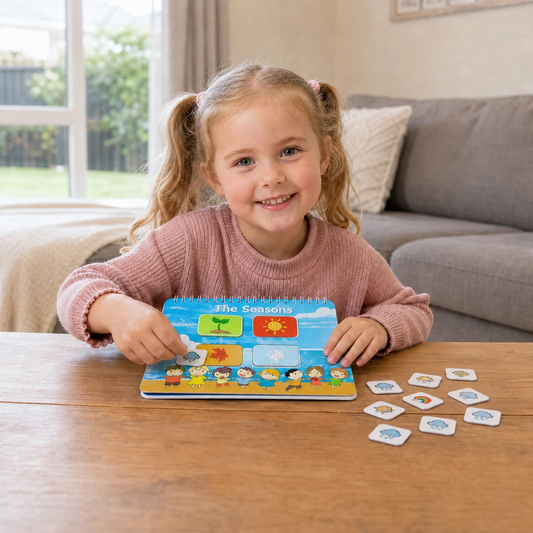 Montessori – wielorazowa książeczka edukacyjna z zadaniami dla przedszkolaków