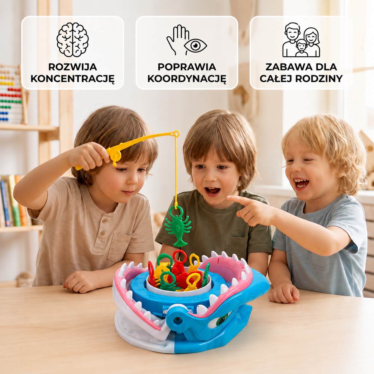 Rodzinna gra zręcznościowa „Atak Rekina”