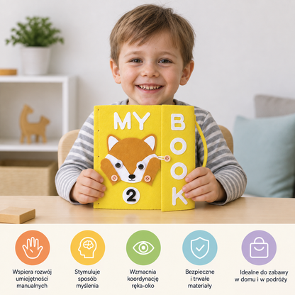 Filcowe książeczki aktywności Montessori
