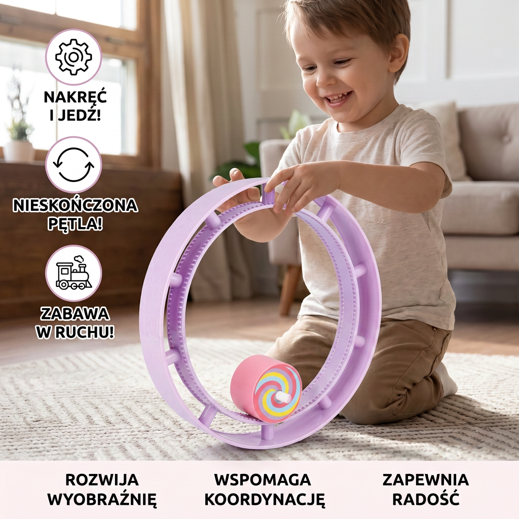 Zapętlona Kolejka – Zabawka Pociąg dla Dzieci