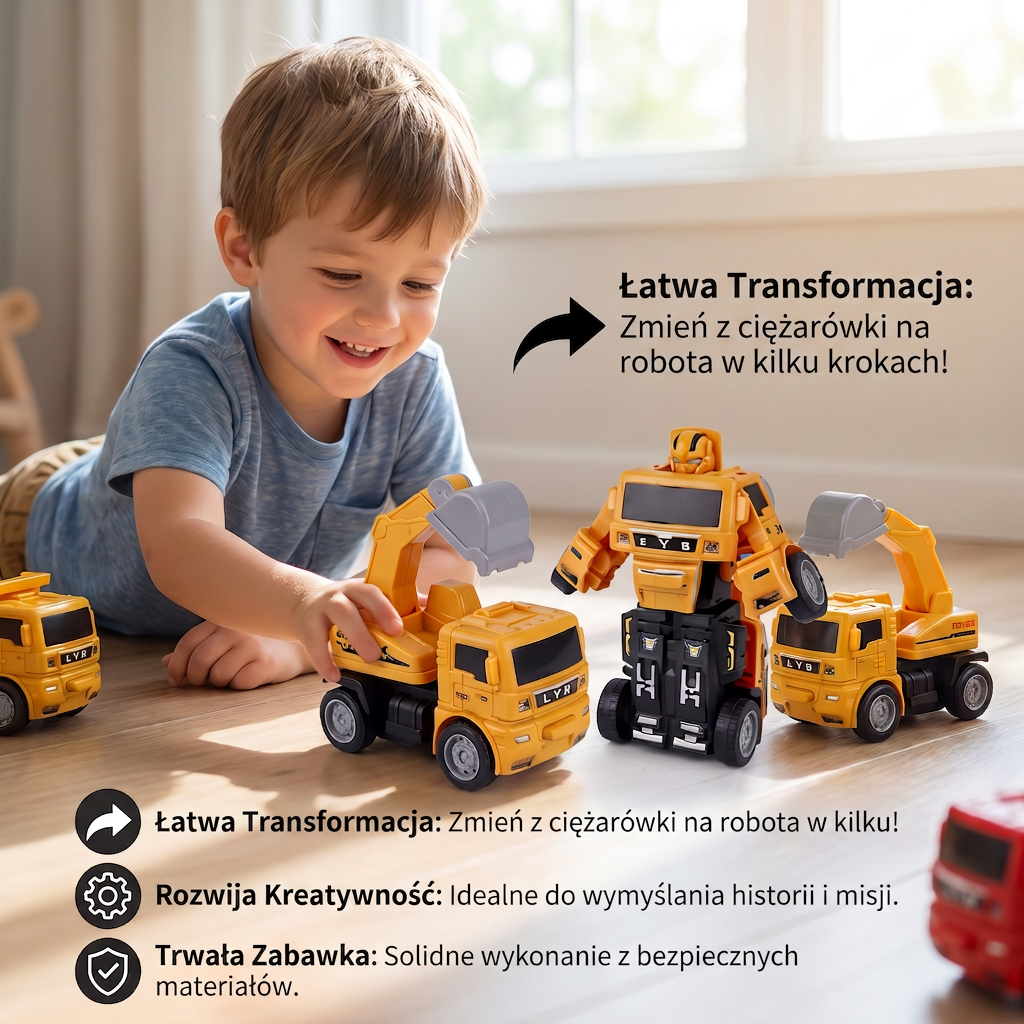Transformująca Ciężarówka – Zabawka dla Dzieci