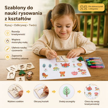 Kreatywne Szablony – Nauka Rysowania za Pomocą Kształtów