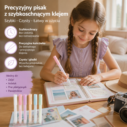 Precyzyjny pisak z szybkoschnącym klejem