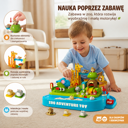 Zabawka z torem przygód w zoo