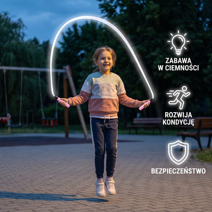 Świecąca skakanka LED