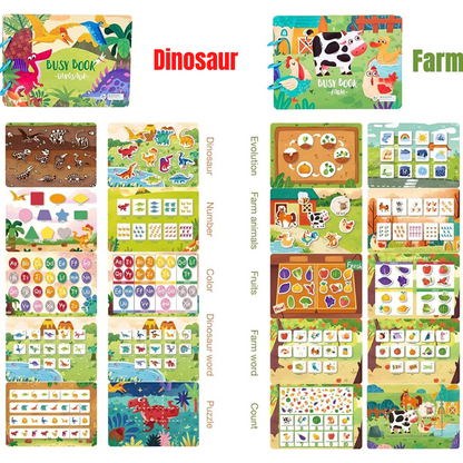 BusyBook – Wytrzymała Książeczka Montessori z Opowieściami