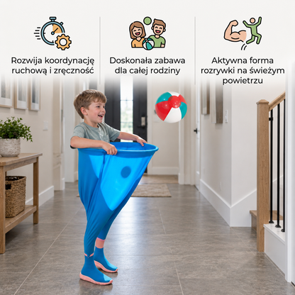 Klaunowe spodnie – rodzinna gra w łapanie piłeczek