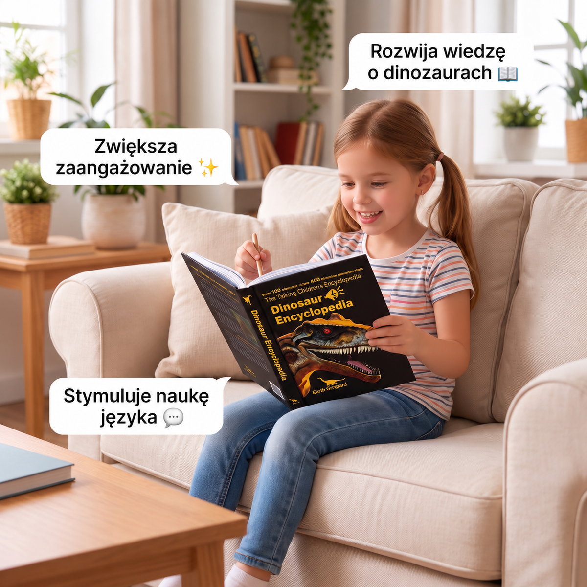 Interaktywna mówiąca encyklopedia dinozaurów