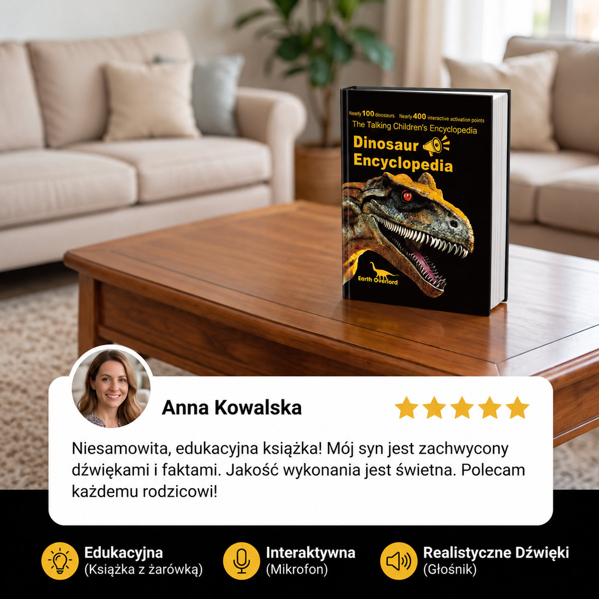 Interaktywna mówiąca encyklopedia dinozaurów