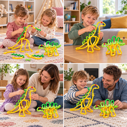 Kreatywne elastyczne patyczki DIY – Zestaw konstrukcyjny 3D STEM
