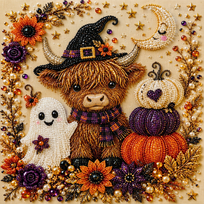 Halloweenowy zestaw DIY do diamentowego malowania