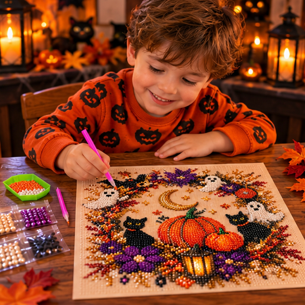 Halloweenowy zestaw DIY do diamentowego malowania