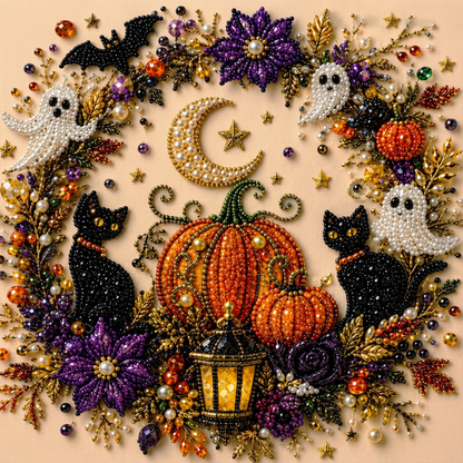 Halloweenowy zestaw DIY do diamentowego malowania