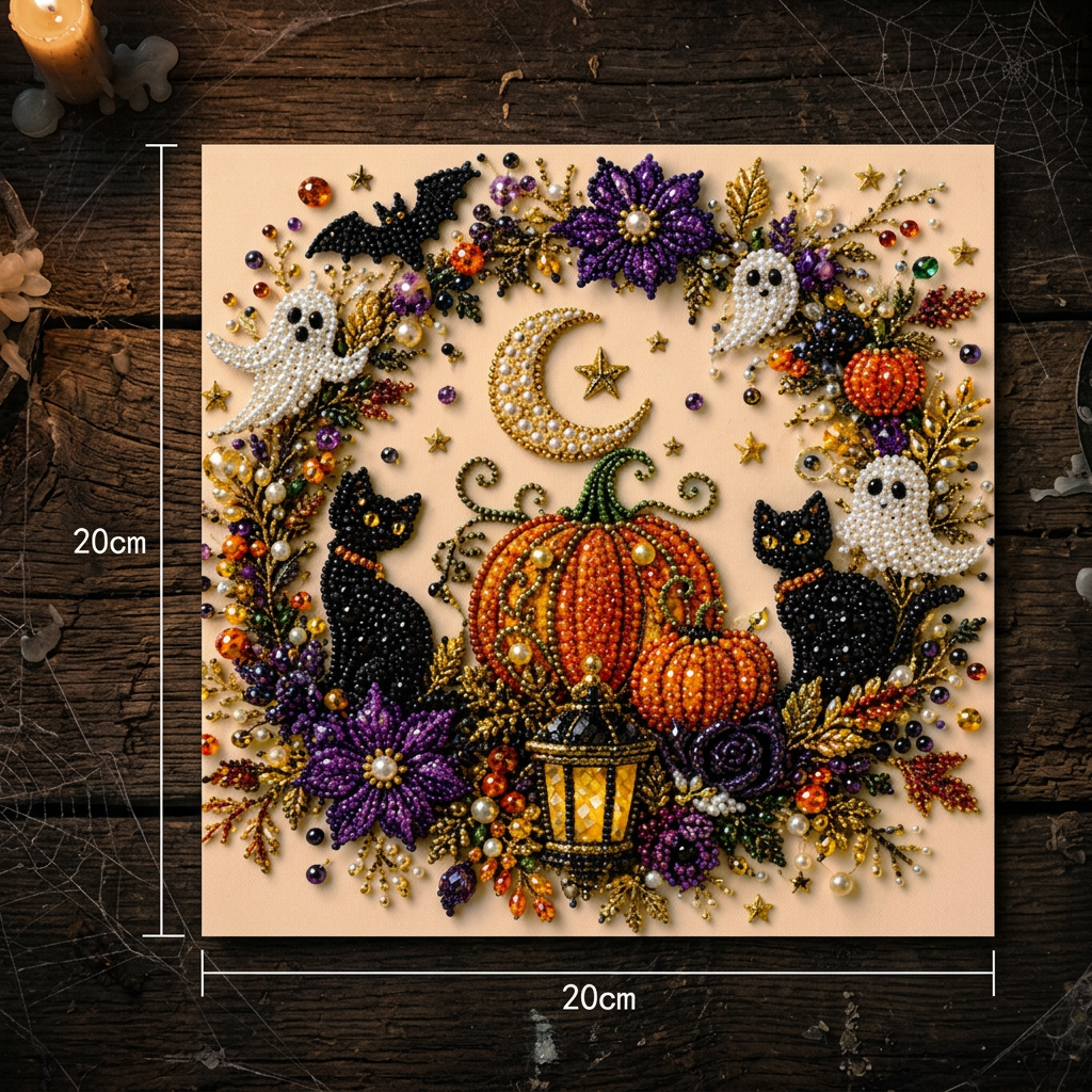 Halloweenowy zestaw DIY do diamentowego malowania