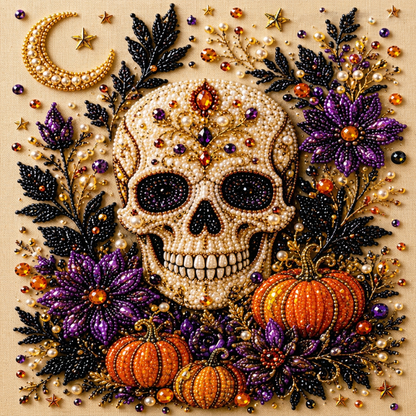Halloweenowy zestaw DIY do diamentowego malowania