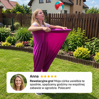 Klaunowe spodnie – rodzinna gra w łapanie piłeczek