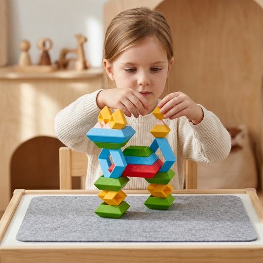 Przyjazne dzieciom kamienie Montessori do układania