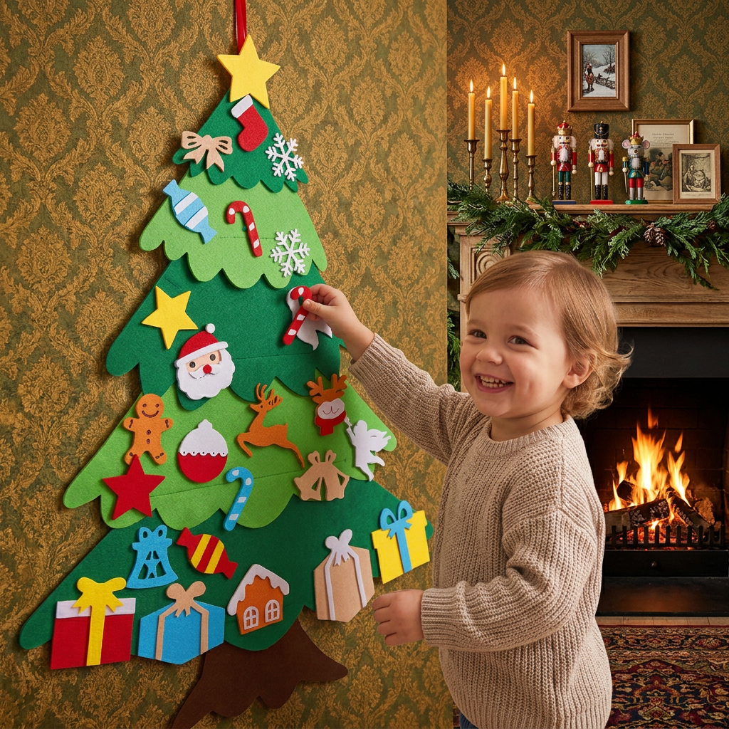ChristmasFelt – Montessori Filcowa Choinka 3D