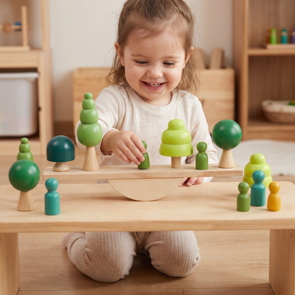 Drewniana Huśtawka Montessori dla Dzieci