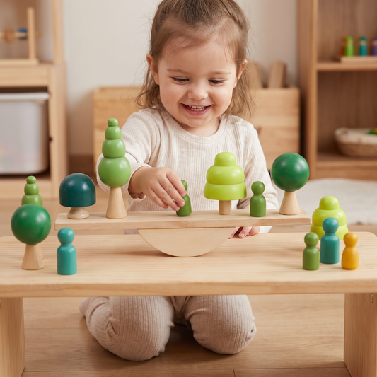 Drewniana Huśtawka Montessori dla Dzieci