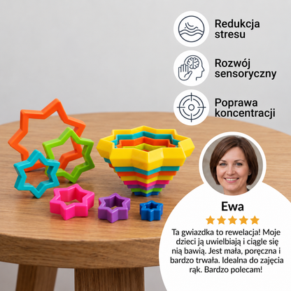 Migocząca gwiazdka sensoryczna – wciągająca zabawa dla zmysłów