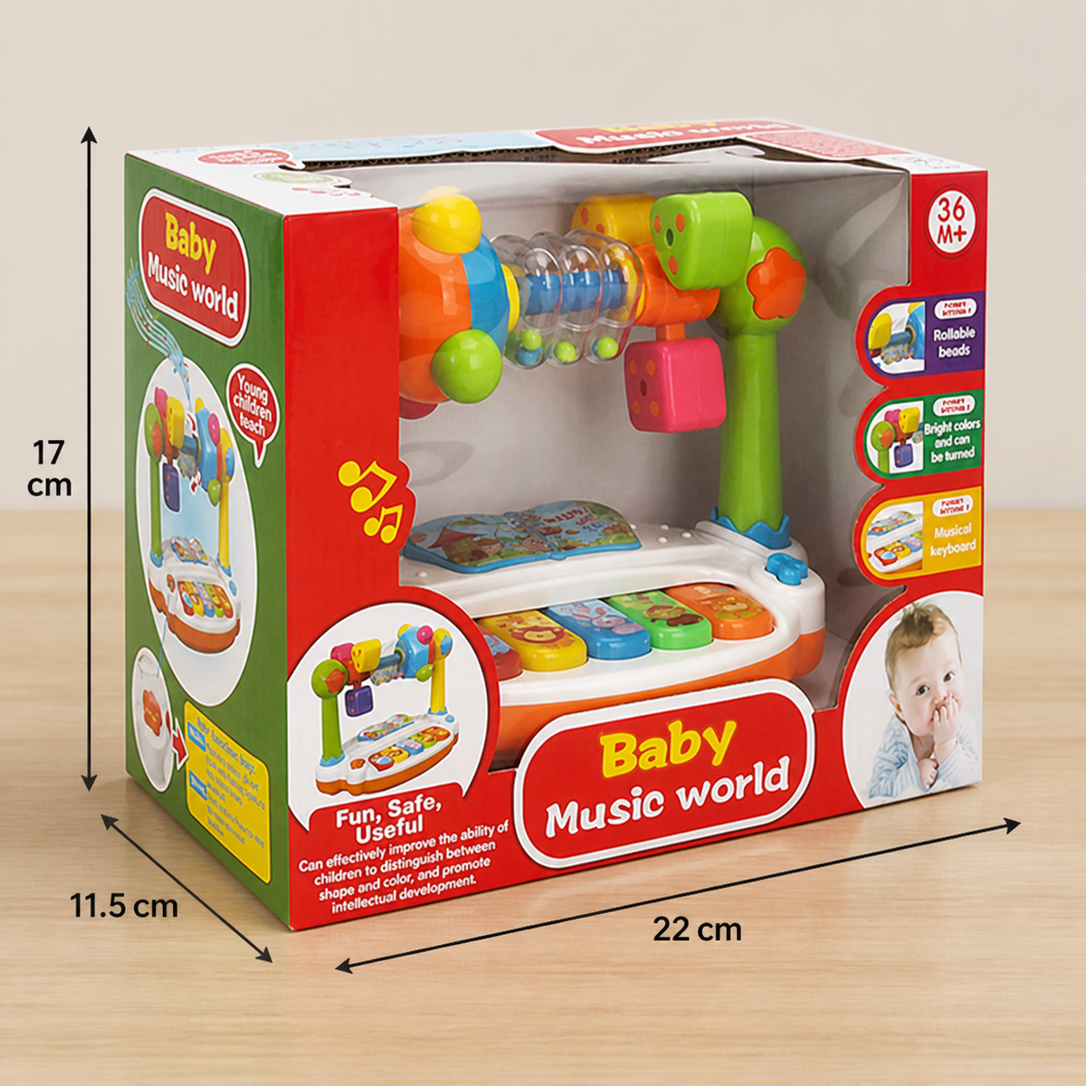 Muzyczna zabawka edukacyjna 5 w 1 dla niemowląt
