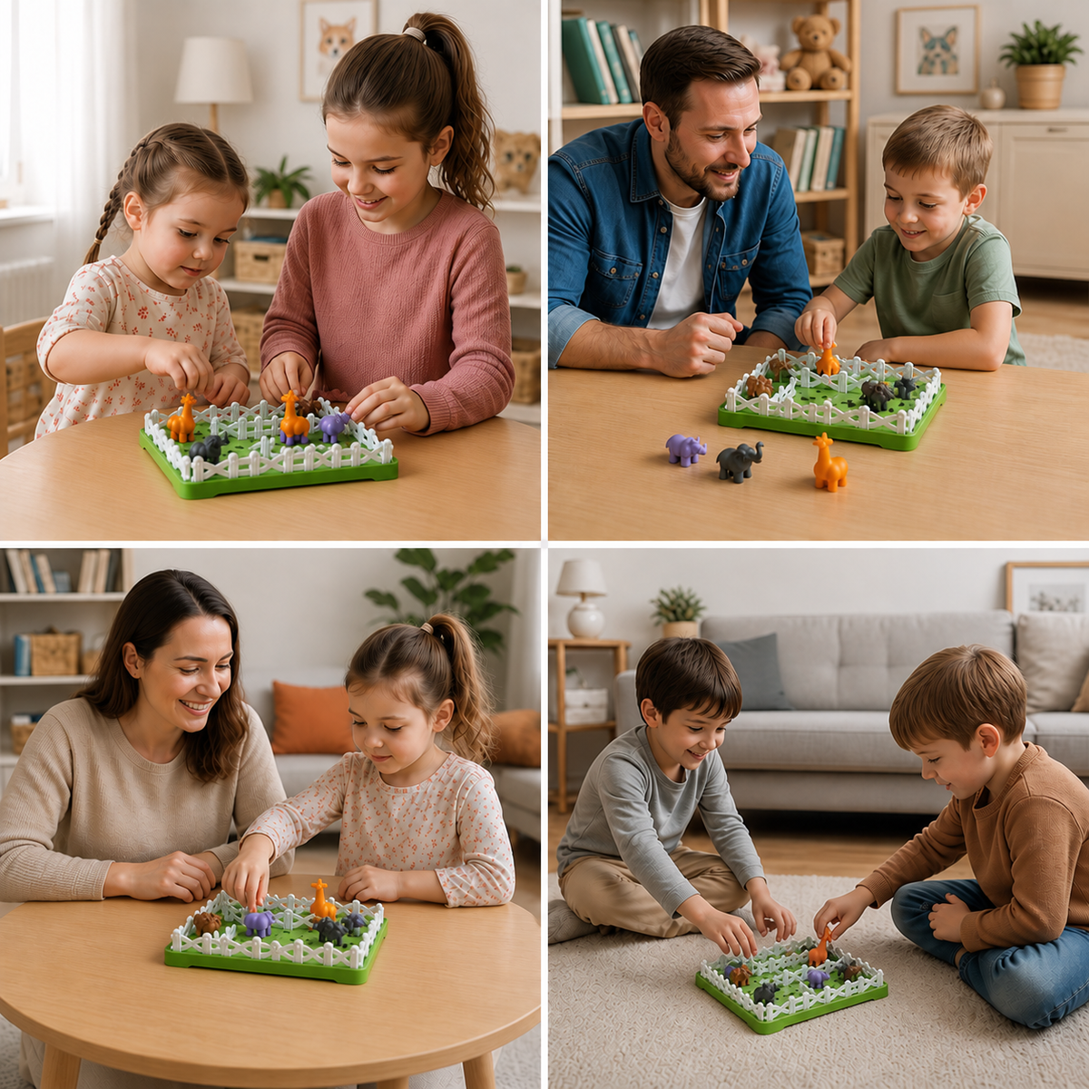 Montessori – puzzle ze zwierzętami gospodarskimi i gra edukacyjna