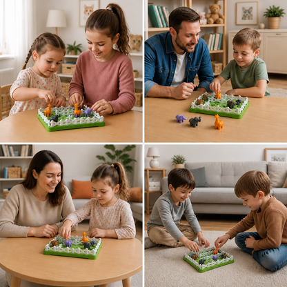 Montessori – puzzle ze zwierzętami gospodarskimi i gra edukacyjna